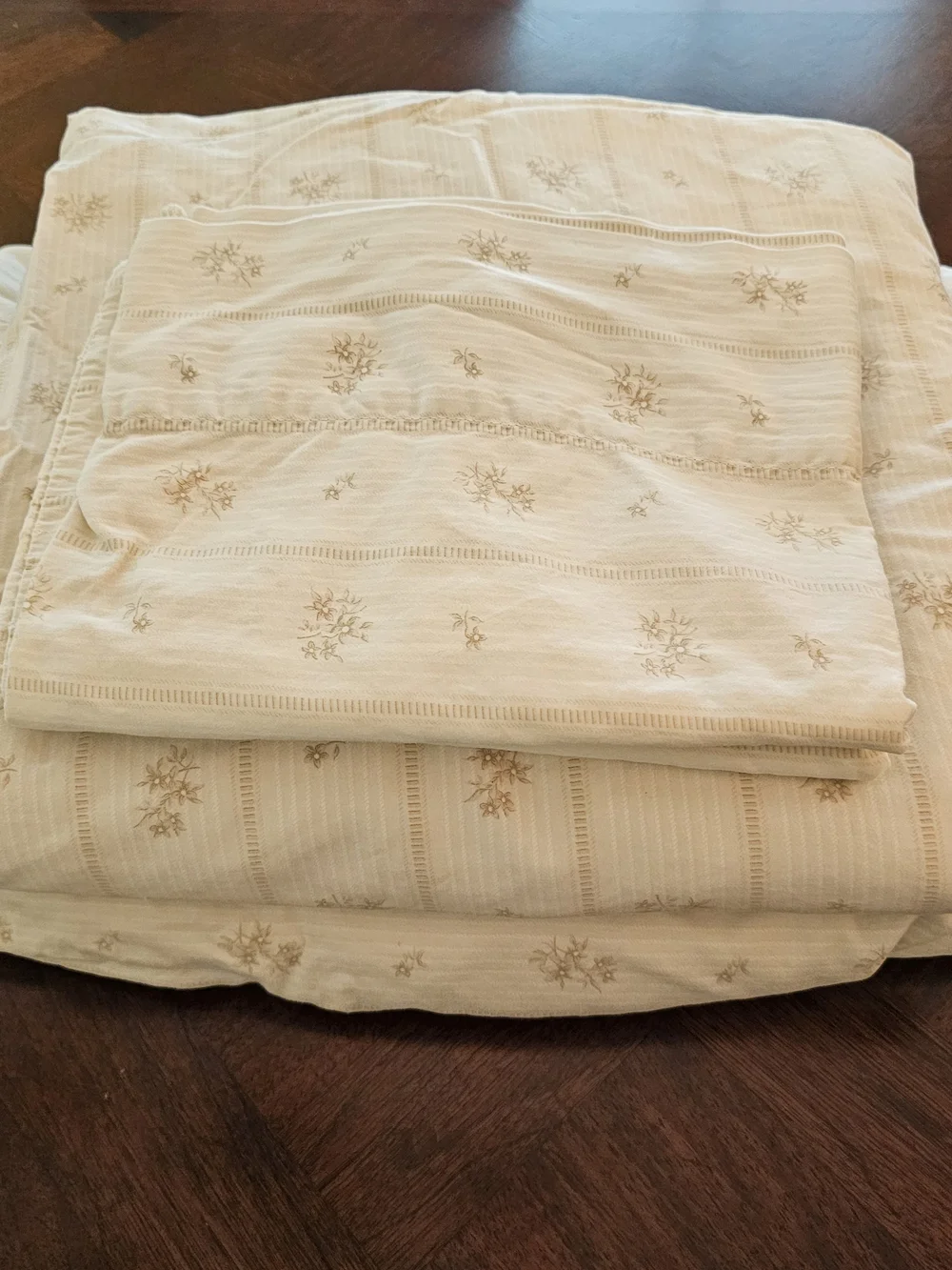 VTG Ralph Lauren Villandry King Sheet Set 450TC Made in Italy 4pc Fair/Cutter
